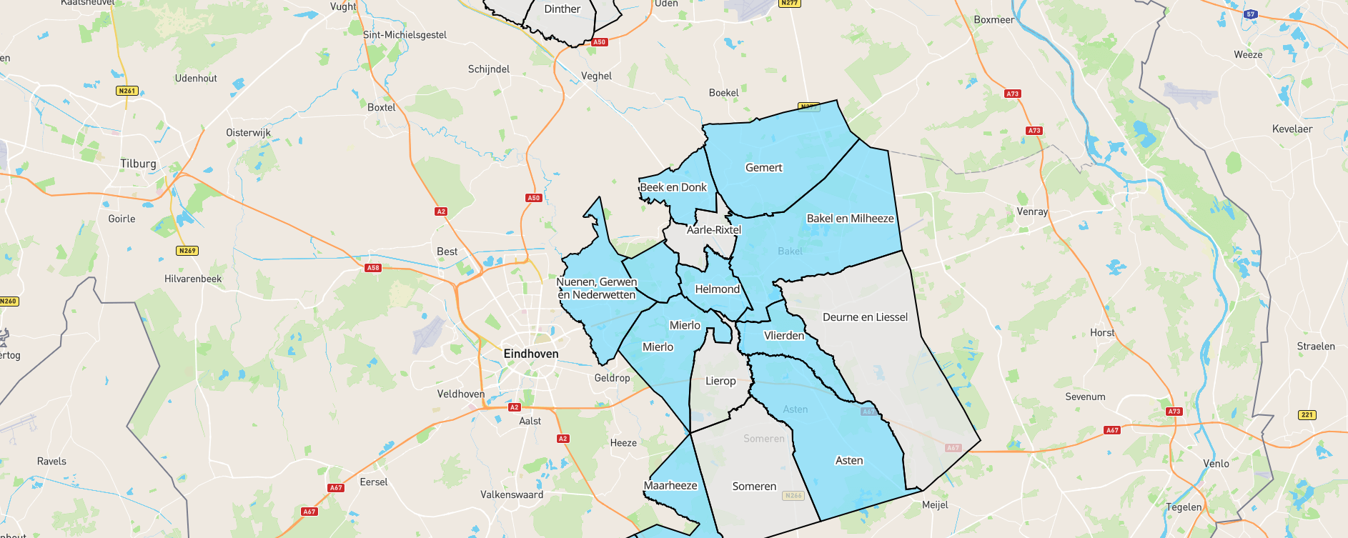 Historische landkaart