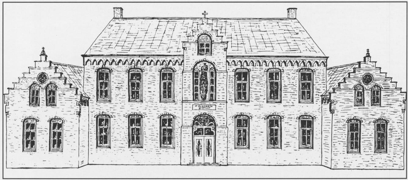Dwèrs door Nuenens verleden: de bouw van het klooster