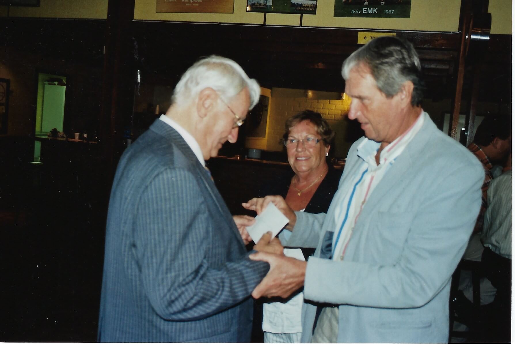 Cor Molenaar bij 50 jarig bestaan W 70